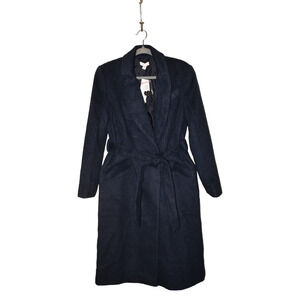 TOPSHOP NEW $168 Manhattan Belted Coat in Petrol Size 8